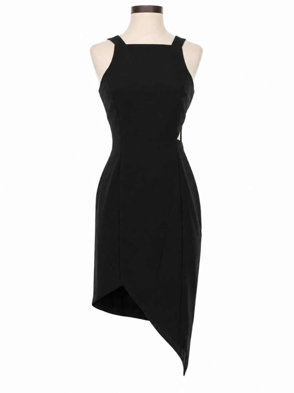 NWOT Jay Godfrey Black Cutout Asymmetrical Sheath Dress Size 4
